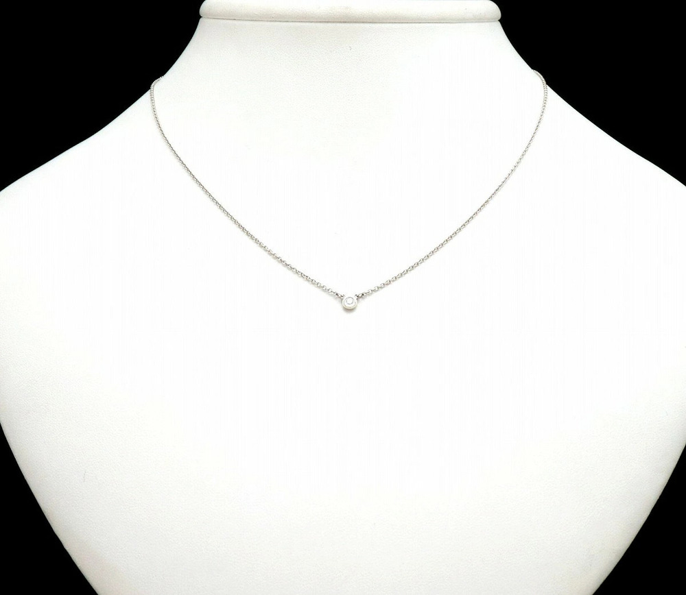 TIFFANYCo Tiffany By the Yard Necklace Silver Diamond Silver